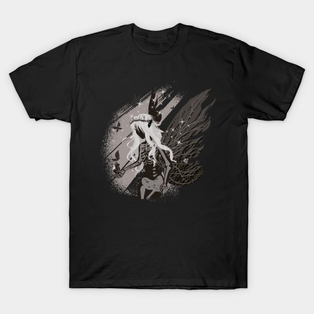 Gothic Skeleton Fairy Grunge T-Shirt by Hypnotic Highs